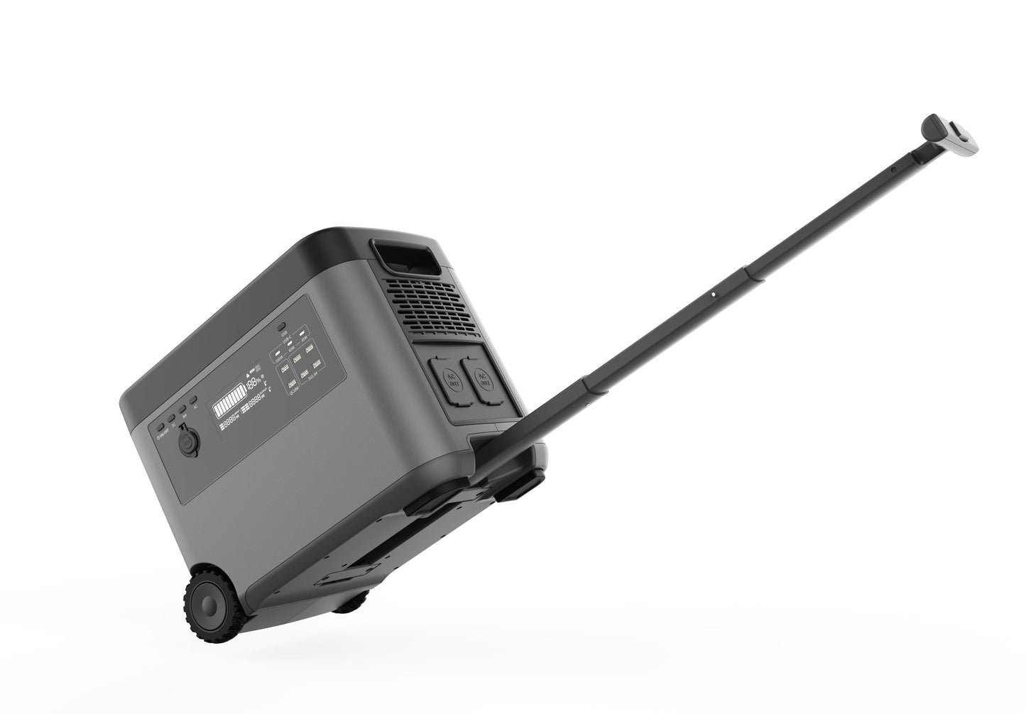 Schnell aufladbarer, flexibler, tragbarer Outdoor-Akku mit Rädern, 2026 Wh