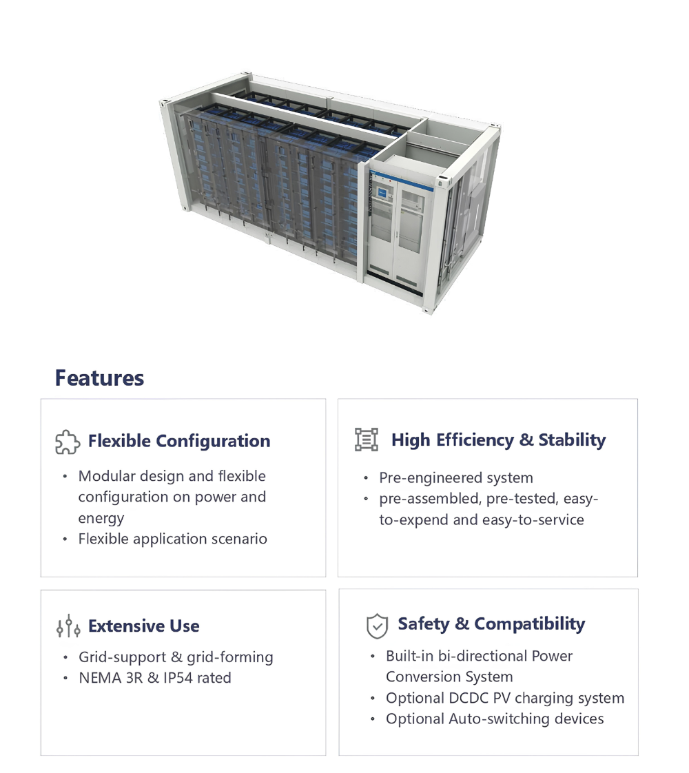 0.5MW - 1.29MWH - 20 Feet BESS Container